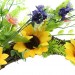 Декоративный венок "Летние цветы", диаметр 50 см