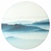 Картина "Утренний туман" холст, диаметр 58 см