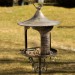 Кормушка для птиц "Античный домик", металл, высота 158 см