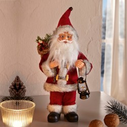 Декоративная фигура "Санта с фонариком" В 30 см