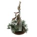Декоративная фигура "Снеговик в елках" с подсветкой, металл, В 44 см