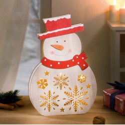 Декоративная фигура "Снеговик" со светодиодами