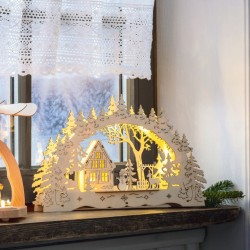 Световой декор "Зима" дерево, со светодиодами, 43х5х25 см