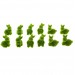 Декоративные фигуры "Зайчики - зеленый мох", 12 штук