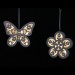 Декоративные подвесы "Цветок и бабочка" со светодиодами, 2 шт.