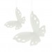 Декоративные подвески "Белые бабочки", фарфор, 5 штук