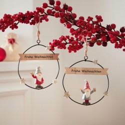 Декоративные подвески "Рождество с Гномами", 2 штуки