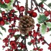 Декоративная ветвь "Красные ягоды" 36х50 см
