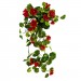 Декоративное растение "Герань" в трех цветах, длина 62 см