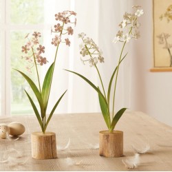 Декоративные растения "Цветы - пастель", 2 штуки, высота 33 см